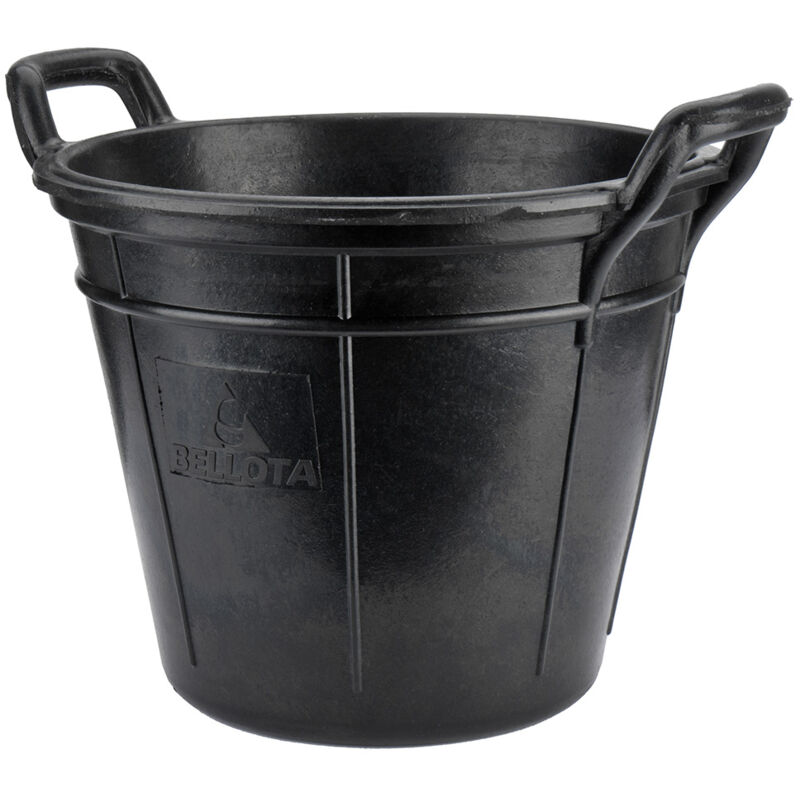 Bucket with Handle 18 l Industrial Black Rubber ofRugged Rubber - Brand ean : 8414299008852 - Bellota