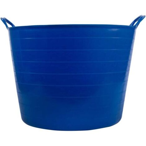 Seau Bleu 42L plastique alimentaire flexible avec poignées BELLOTA