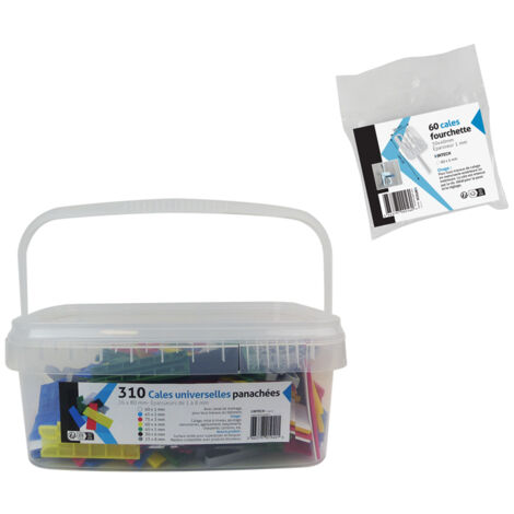 Seau de 310 cales universelles panachees + lot 60 cales fourchettes offert - - KINTECH