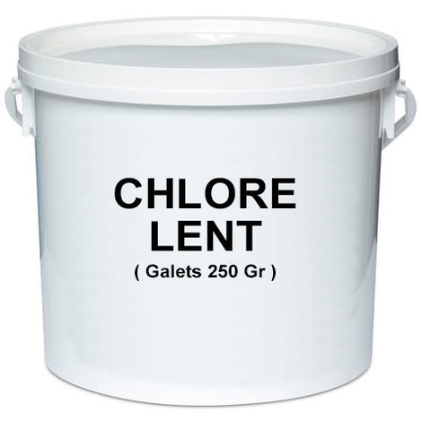 Seau de 5 Kg de chlore lent en galet de 250 gr