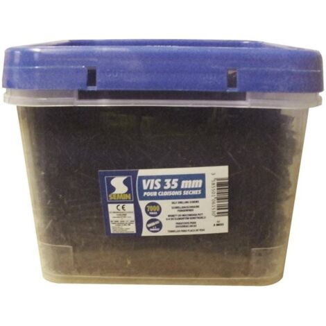 Seau de 7000 vis pour plaques de plâtres 3,5 x 35 mm - SEMIN