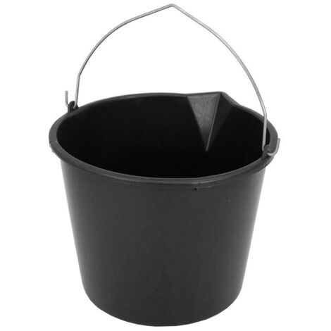 Seau de bricolage 12 litres Noir Avec Anse