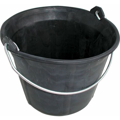 Seau de chantier 11L en plastique PE – Résistant aux chocs – Graduation moulée – Dimensions 320 x 265 x 320 mm – Outibat