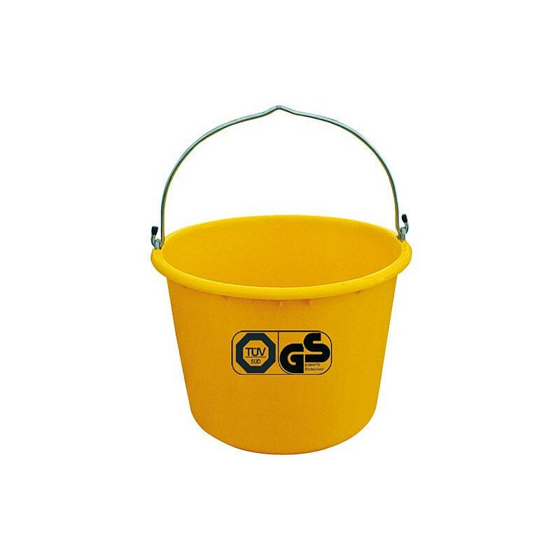 Banyo - Seau de chantier 20L jaune accrochable TüV emballage : 5 pces