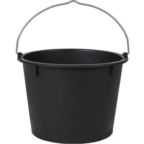 Seau de chantier polyÚthylne rgnrer le mlange version lourde noir 20 L