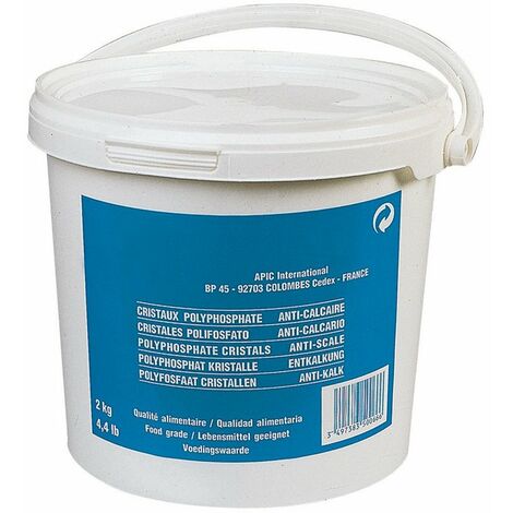 Seau de cristaux polyphosphate - 2 kg - Apic