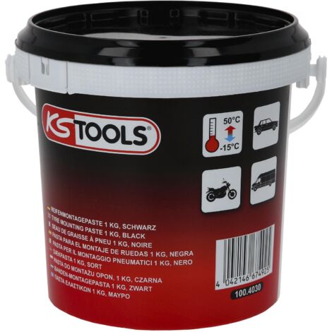 Seau de graisse à pneus noire KS TOOLS 1 kg - 100.4030