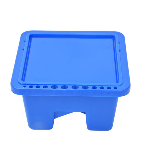 Seau de lavage carré multifonction pour pinceaux en plastique - Outil de nettoyage et accessoire pour arts créatifs
