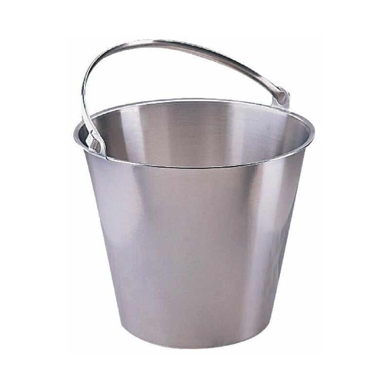 Seau Inox 12L - Argent / Inox