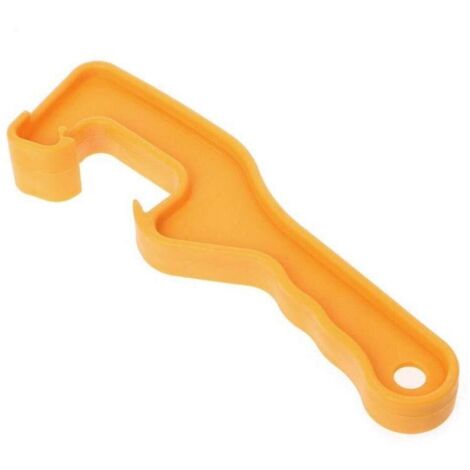 Seau de Peinture en Plastique, Outil D'ouverture D'ouverture de Seau de Couvercle de Couvercle pour Le Garage de Bureau à Domicile (Orange)