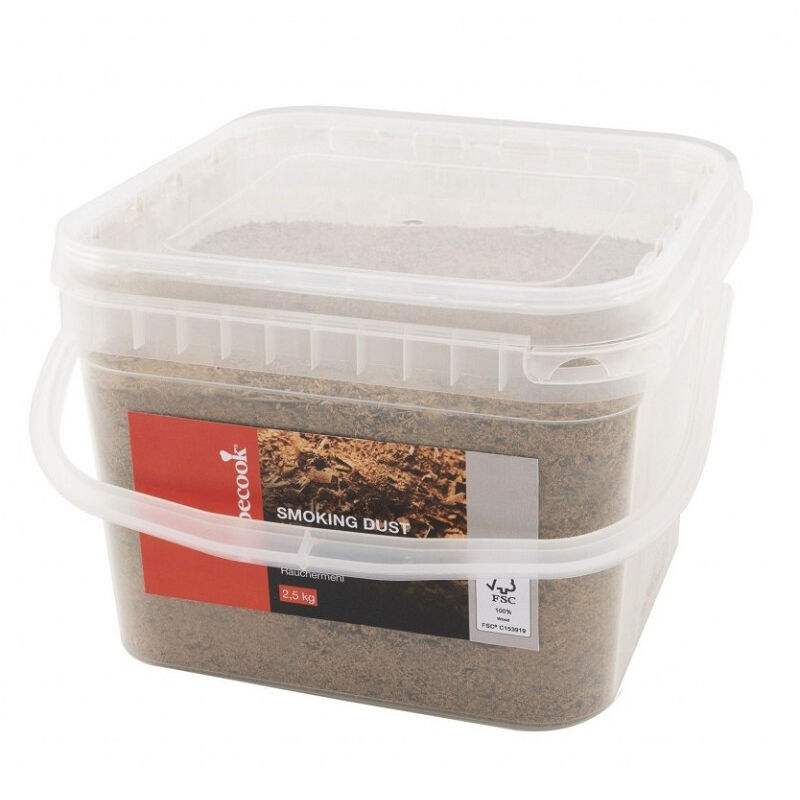Seau de sciure pour fumage à froid Barbecook Marron