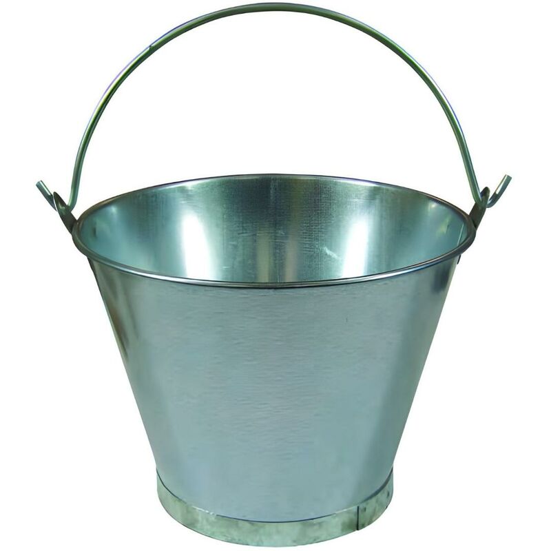 Seau en acier avec une poignée 12 Litres - Ø 32,5 x Hauteur 24 cm