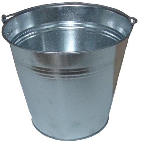 Seau en acier galvanisé de 15 L