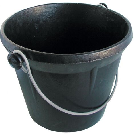 Seau en caoutchouc pro 12 litres pour maçonnerie - Ultra résistant