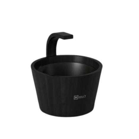 Seau en cèdre noir Holl's pour sauna - Collection Onyxia