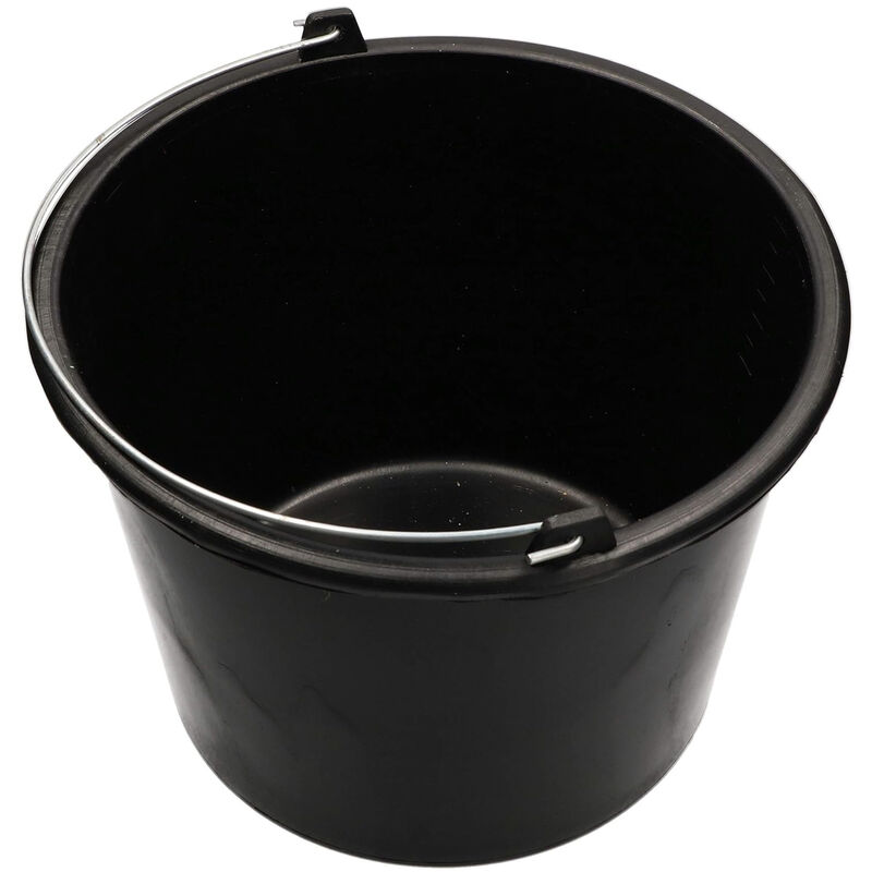 Salvador Escoda - seau en plastique noir 16 litres diplome interieure en polyethylene asa 53 mm 16163043