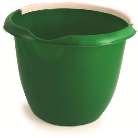 Seau en Plastique Vert avec poignée, 10L ( Prix pour 1 )