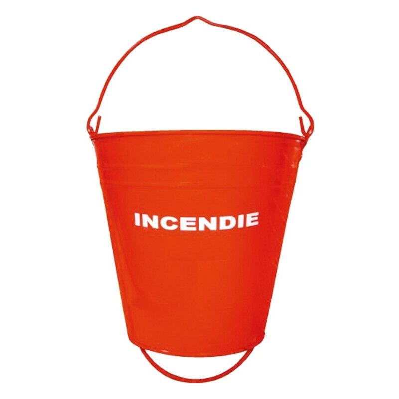 Forges De Magne - Seau Métal 'Incendie' 10L Avec Poignée Rouge - 383150 - neuf Déclassé