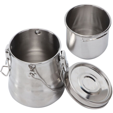 Seau portable pour nettoyage de pinceaux avec pince et huile, idéal pour artistes et étudiants en peinture.