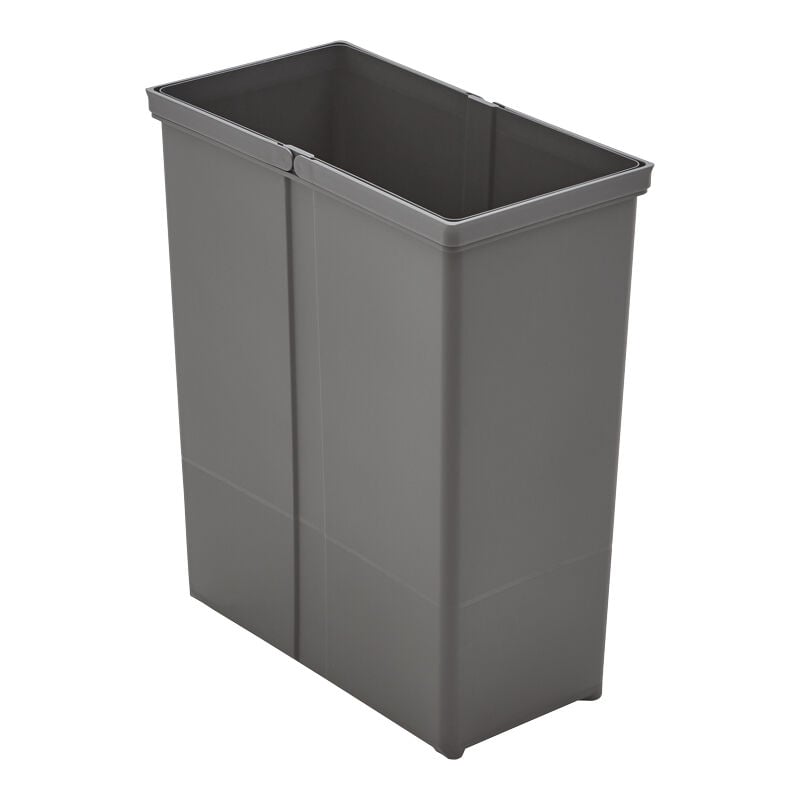 Seau pour poubelle avec double poignée - Contenance : 40 l - Décor : Anthracite - Hauteur : 505 mm - Largeur : 223 mm - Longueur : 418 mm Wesco
