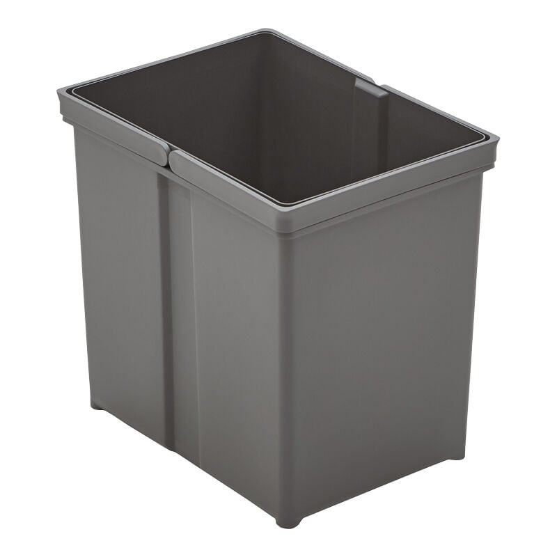 Seau pour poubelle avec double poignée - Contenance : 17 l - Décor : Anthracite - Hauteur : 295 mm - Largeur : 225 mm - Longueur : 304 mm Wesco