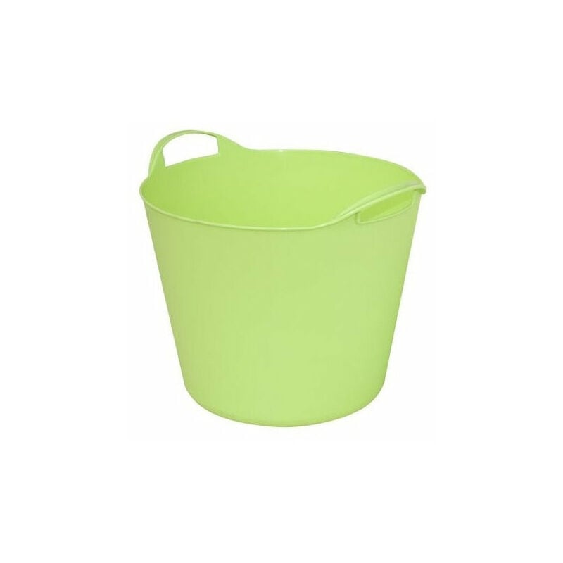 Brixo - Seau Recueillir tous les sacs flexo en plastique vert doux vert clair 42 Litri