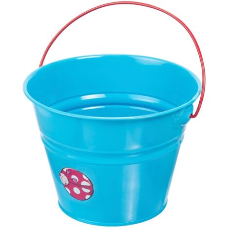 Seau Stocker KIDS GARDEN bleu clair