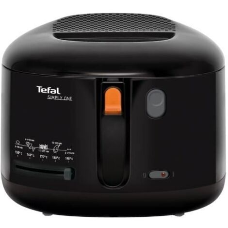 SEB – Friteuse électrique 2.1L 1900W – Capacité 1.2kg pour frites fraîches – Thermostat réglable pour recettes variées – Noir