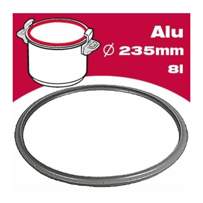 Joint autocuiseur aluminium 791946 8L ÿ23,5cm gris - SEB