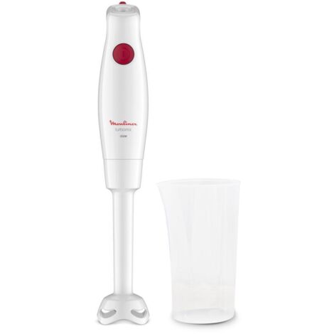 SEB – Mixeur plongeant 350W – Acier inoxydable ZELKROM – Pied anti-éclaboussures – Gobelet 800 ml inclus – Design ergonomique blanc - DD12A110