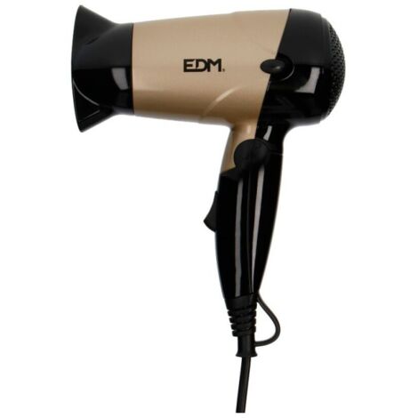 SECADOR DE CABELLO DE VIAJE. BI-TENSION. 1000-1200W. 5,5x18x19cm EDM