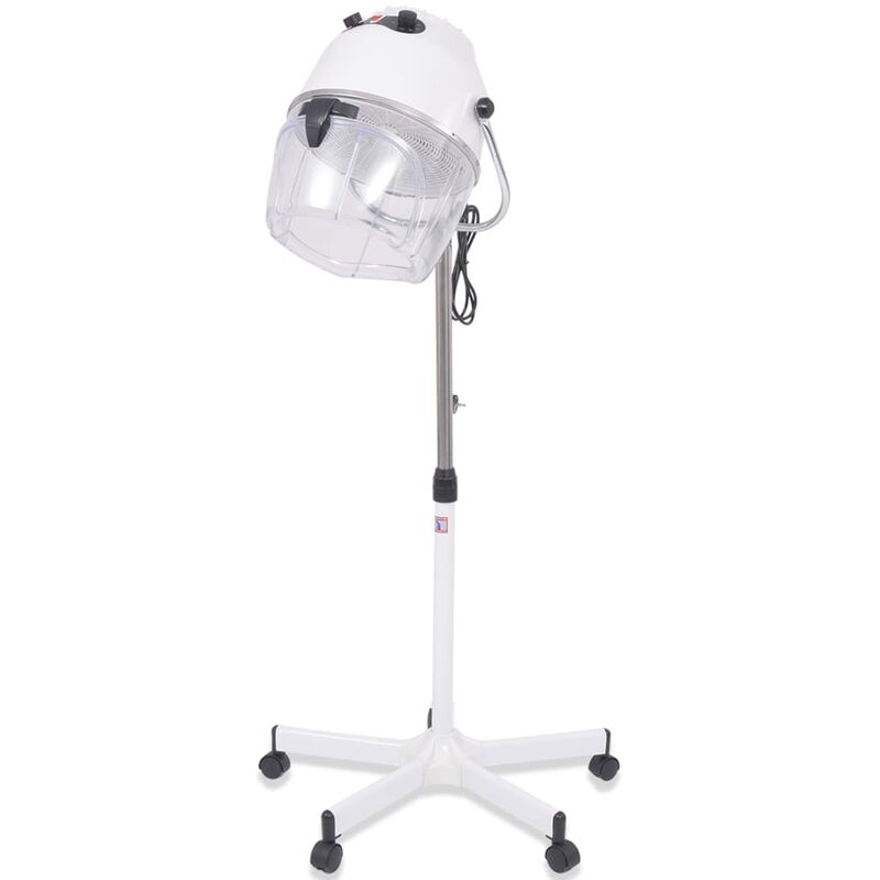 

vidaXL Secador de casco de peluquería blanco 180 cm - Blanco