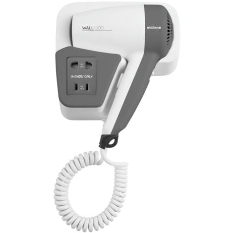 Secador de Pared para Baño Blanco 1200W Kuken