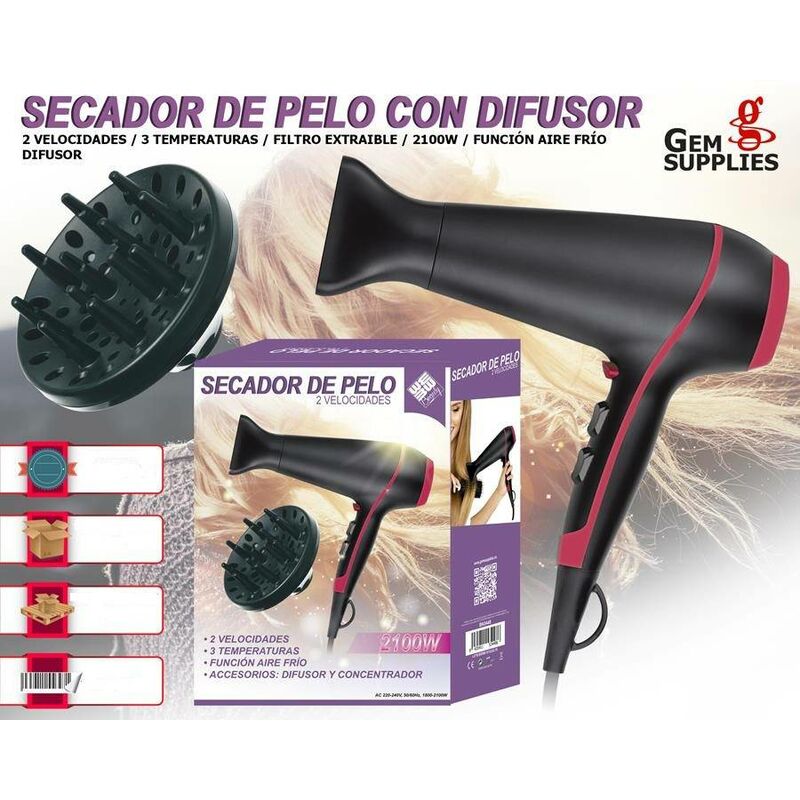 

Secador de Pelo con Difusor
