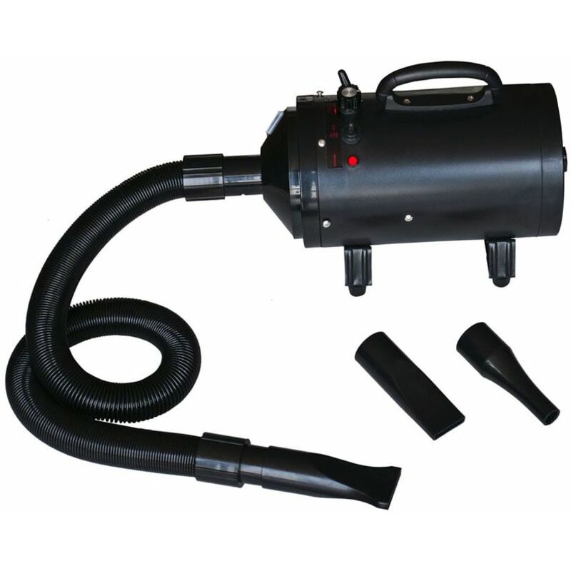 

Secador de pelo de perro con 3 boquillas negro 2400 W