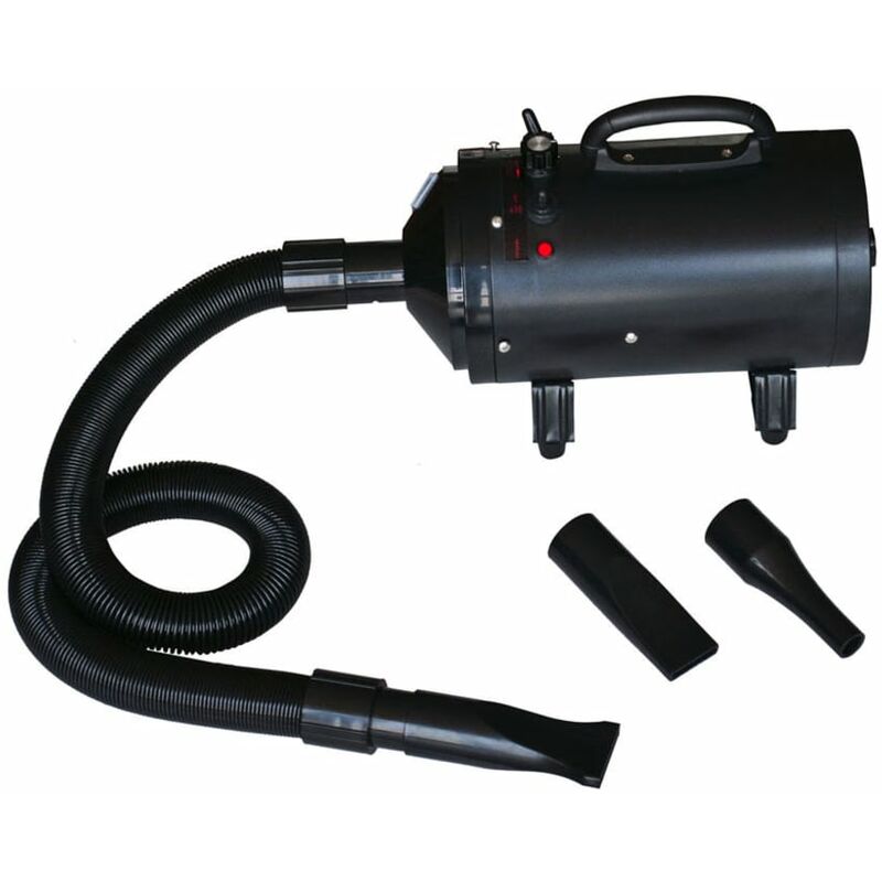 

Secador de pelo de perro con 3 boquillas negro 2400 W