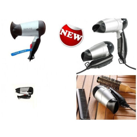 Secador De Pelo De Viaje Deportivo Plegable Mini De 1200 Vatios -