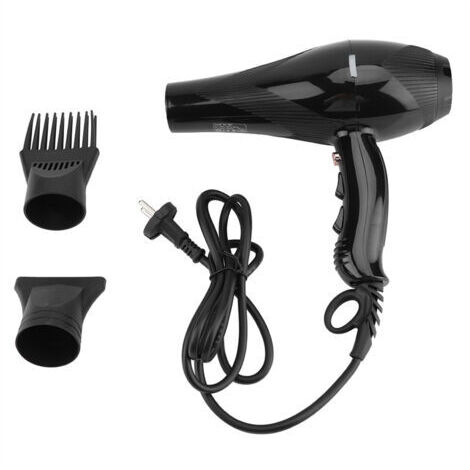 Secador de pelo eléctrico de 3000 W para uso profesional y doméstico, termostático, con ajustes de aire caliente/frío.