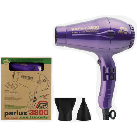 Secador de pelo iónico profesional potente, color morado, conforme a las normas europeas - OTRO