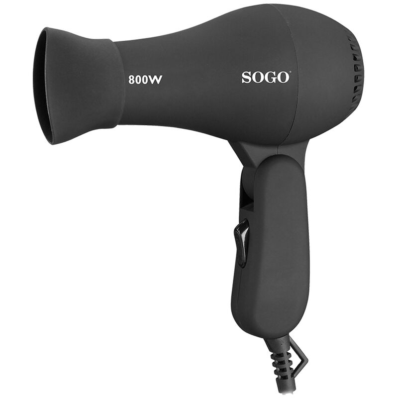 

Secador de Pelo Viaje Plegable 800W, Secador Portátil - Ergonómico, Negro
