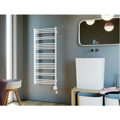 Secador de toallas eléctrico blanco - JULY - 400 watt - 114,90 x 50