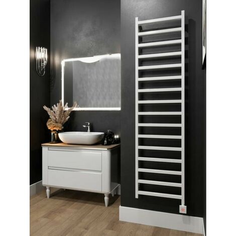 Secador de toallas eléctrico blanco - REGIS- 400 watt - 96 x 50