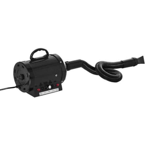 PawHut Secador Pelo 2400W Potencia para Perros y Mascotas con Tubo Flexible 2'5 metros - Negro