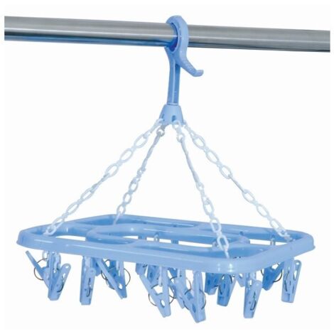 Secador prendas pequeñas rectangular azul MSV
