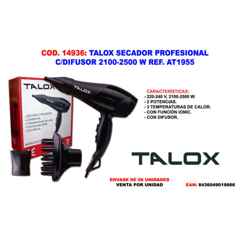 Secador Profesional Talox con Difusor 2100-2500 W AT1955