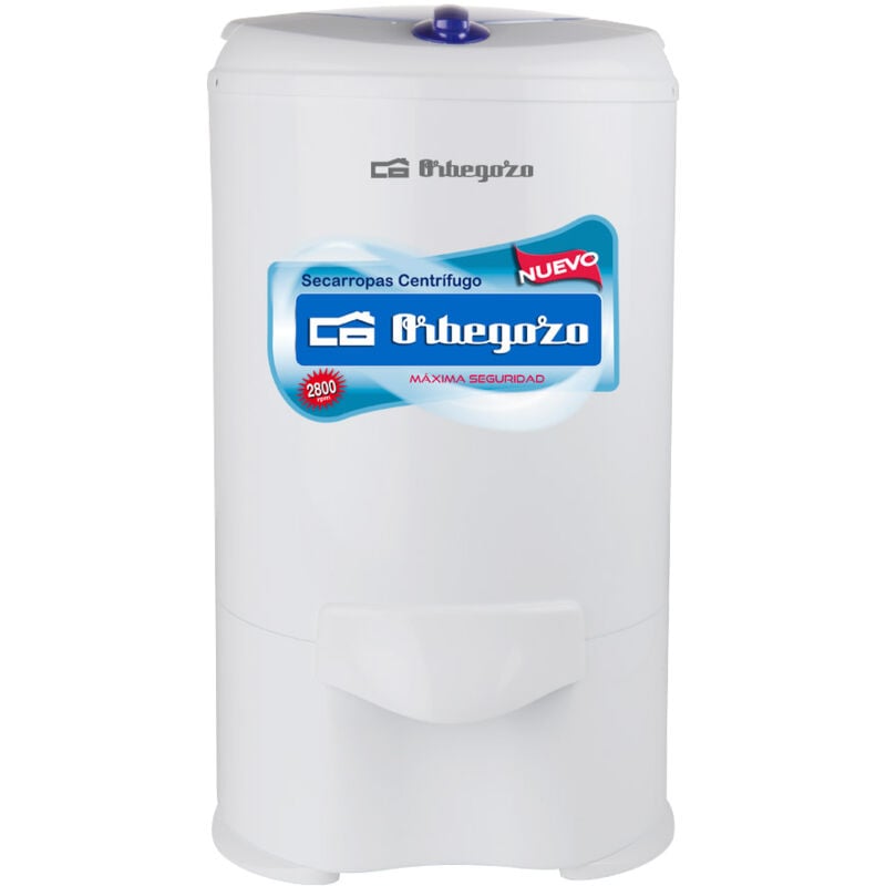 Orbegozo - secarropas centrífugo sc 4600, tambor acero inoxidable, 5,2 litros de capacidad, mecanismo de seguridad t.b.s, 2800 revoluciones/min
