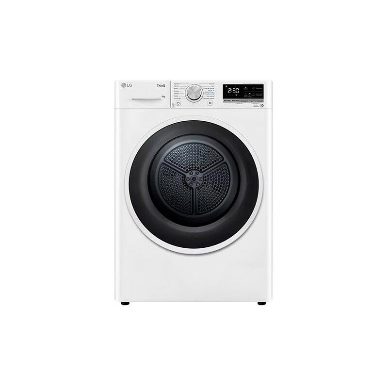 LG - Secadora 9kg RH90V5AV6N Blanca Clase a++