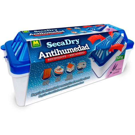 Secadry antihumedad recipiente + recambio 500 g 231647 massó