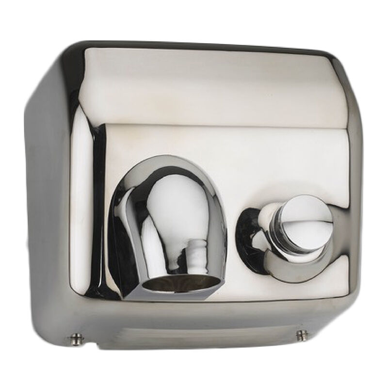 

Secamanos Electrico Manual en Acero Inox Satinado • Secador de Manos Pared 2300W