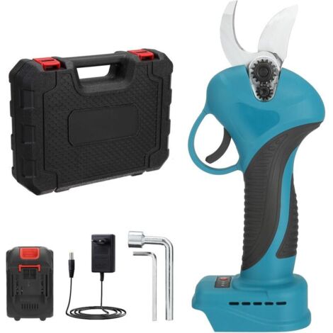 Sécateur à batterie - Coupe-branches électrique 21 V 2,0 Ah - Batteries - Maximum 40 mm de diamètre de coupe - Pour élaguer des arbres, des arbustes et des arbres fruitiers